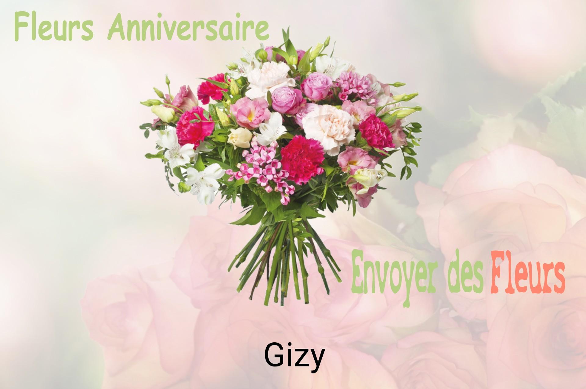 Bouquet de fleurs d’anniversaire livré à Gizy