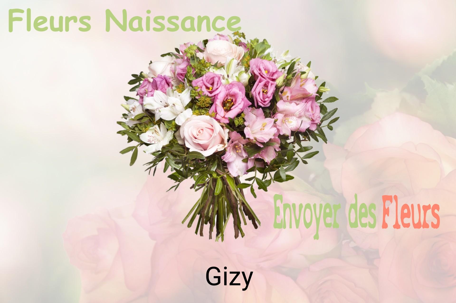 Bouquet de fleurs de naissance livré à Gizy